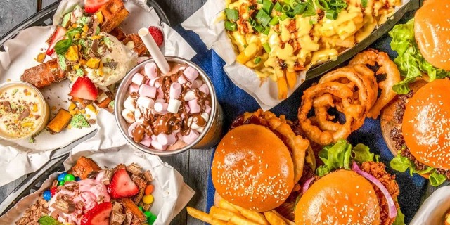 Hashtag Burgers & Waffles Ashgrove Logo
